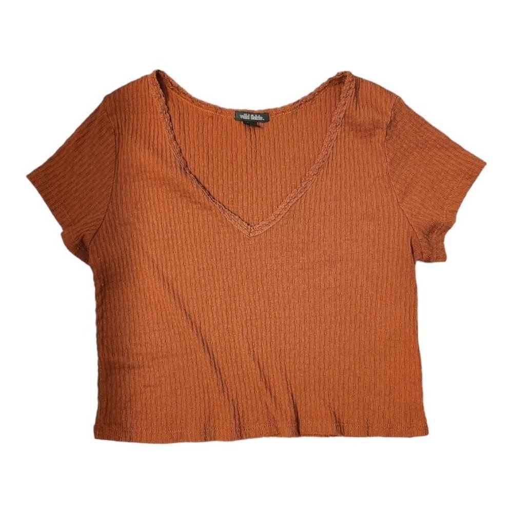 V-neck lace top by wild fable, size large.